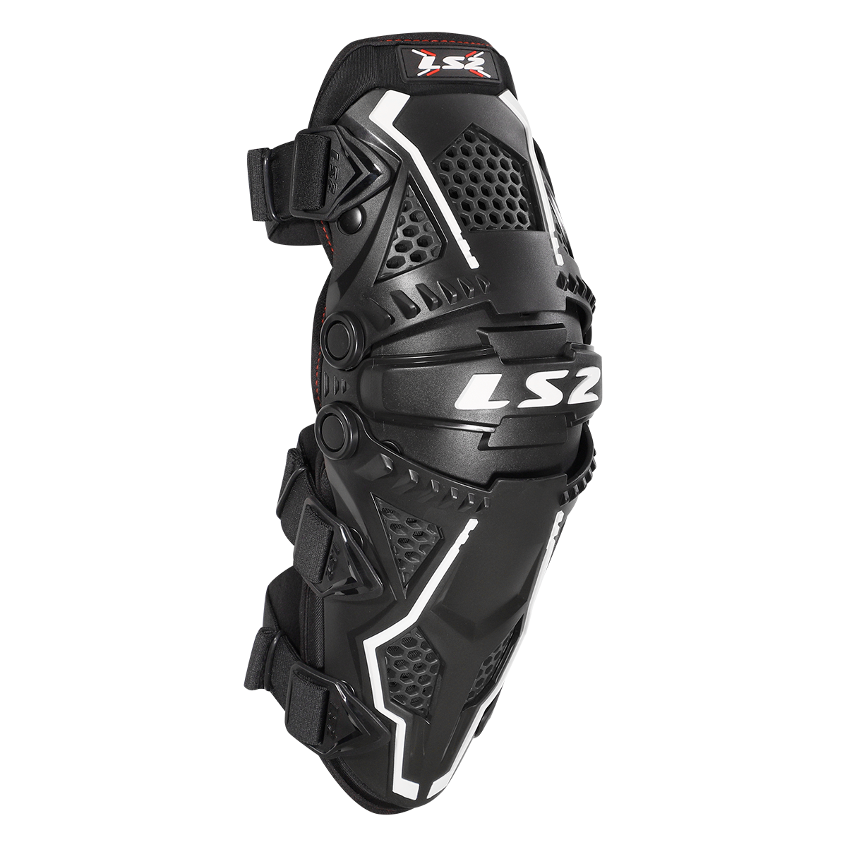 FORTRESS ELBOW PROTECTOR-Black White-right